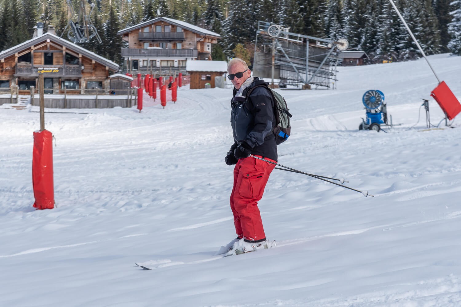 Les Gets Residents enjoying the pistes today