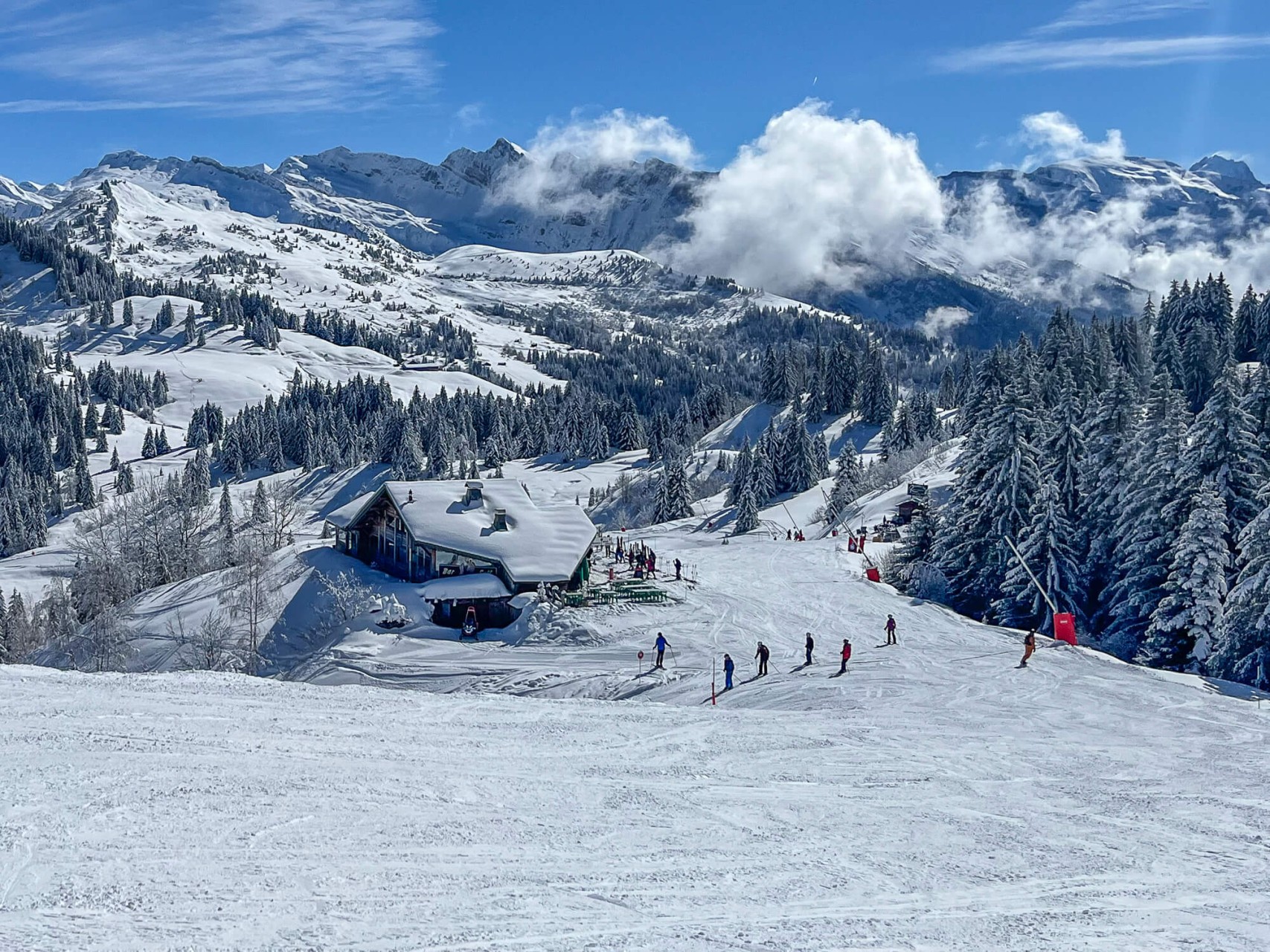 Excellentes conditions sur les pistes des Gets